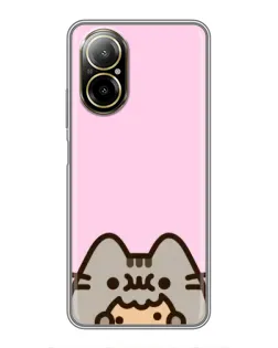 Чехол для Realme C67 с картинкой «Pusheen и печенье» Чехол для Realme C67 с картинкой «Pusheen и печенье»