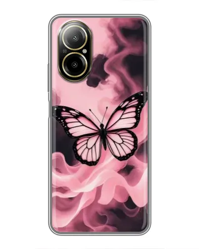 Чехол для Realme C67 с картинкой «Бабочка в дыму»