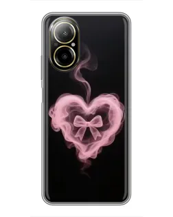 Чехол для Realme C67 с картинкой «Дымчатое сердце»
