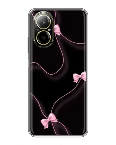 Чехол для Realme C67 с картинкой «Розовые ленты»