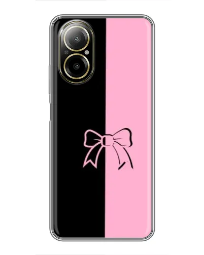 Чехол для Realme C67 с картинкой «Половинки банта»
