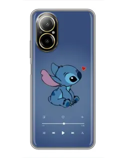 Чехол для Realme C67 с картинкой «Музыкальный Stitch»
