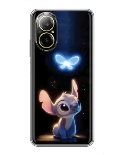 Чехол для Realme C67 с картинкой «Сияющий Стич»