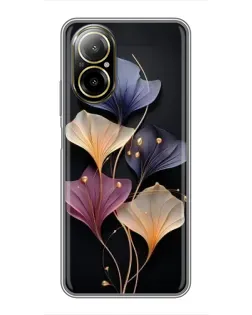 Чехол для Realme C67 с картинкой «Лиловые цветы грации»