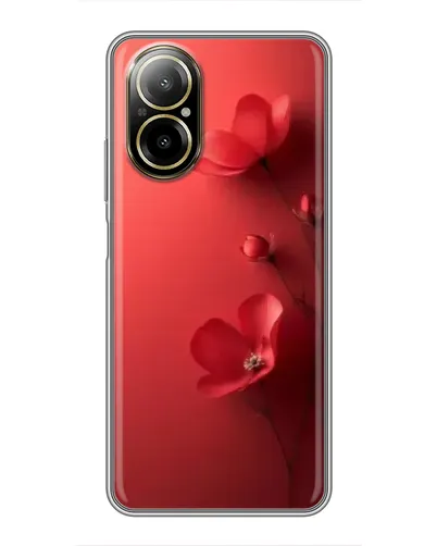 Чехол для Realme C67 с картинкой «Маковые соцветия»