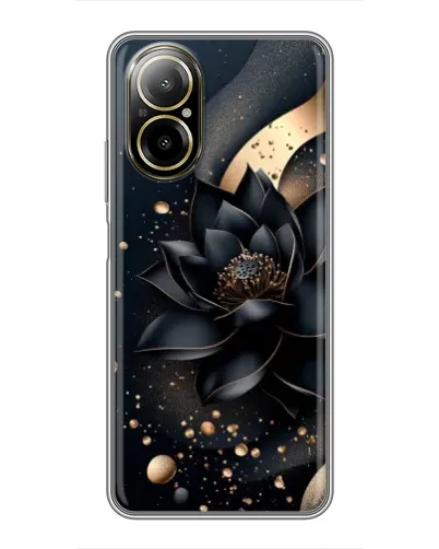 Чехол для Realme C67 с картинкой «Черный лотос»