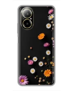 Чехол для Realme C67 с картинкой «Цветочная композиция»