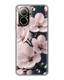 Чохол для Realme C67 з картинкою «Ніжня сакура та краплі» Чохол для Realme C67 з картинкою «Ніжня сакура та краплі»