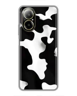 Чехол для Realme C67 с картинкой «Черно-белое пятно»