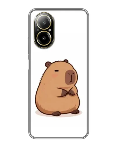 Чехол для Realme C67 с картинкой «Толстенькая капибара»