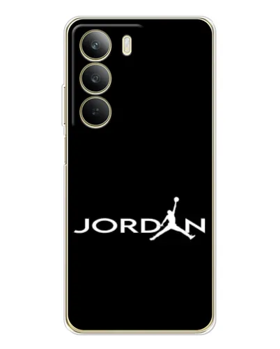 Чохол для Realme C71 з картинкою «Jordan White Logo» Чохол для Realme C71 з картинкою «Jordan White Logo»