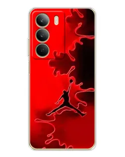 Чохол для Realme C71 з картинкою «Jordan Red Smoke»