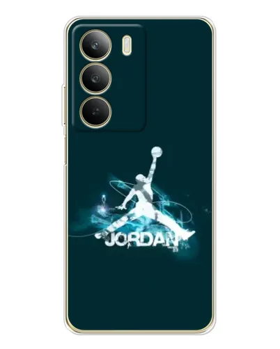 Чохол для Realme C71 з картинкою «Jordan Blue Fire» Чохол для Realme C71 з картинкою «Jordan Blue Fire»
