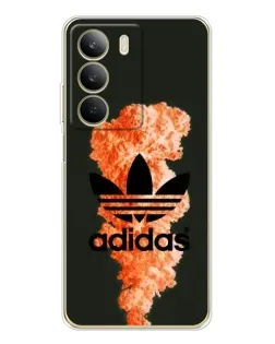 Чохол для Realme C71 з картинкою «Помаранчевий дим Adidas»