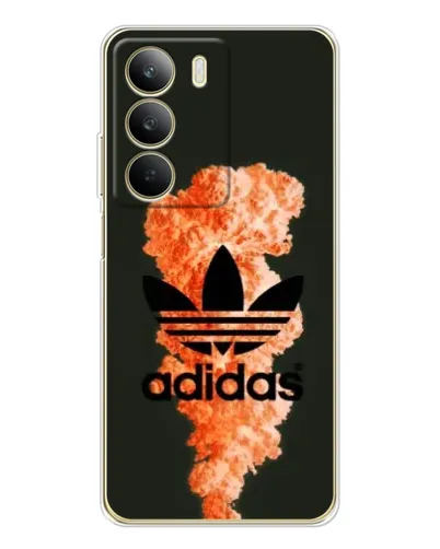Чохол для Realme C71 з картинкою «Помаранчевий дим Adidas»