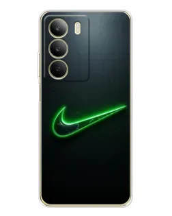 Чохол для Realme C71 з картинкою «Неоновий контур Nike»
