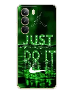 Чохол для Realme C71 з картинкою «Зелений неоновий Nike»