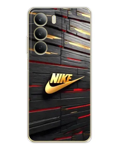 Чохол для Realme C71 з картинкою «Золотий Nike на металі»