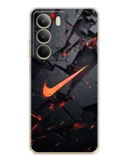 Чохол для Realme C71 з картинкою «Nike — ефект розломів»