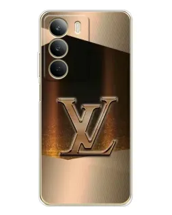 Чохол для Realme C71 з картинкою «LV — золоте сяйво»