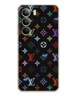 Чохол для Realme C71 з картинкою «Кольорова монограма LV»