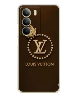 Чохол для Realme C71 з картинкою «LV — золота печатка»