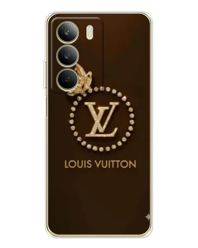 Чохол для Realme C71 з картинкою «LV — золота печатка»
