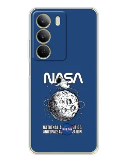 Чохол для Realme C71 з картинкою «NASA — місячна місія»