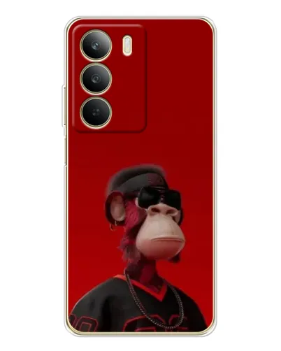 Чохол для Realme C71 з картинкою «Bored Ape в червоному»