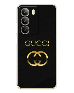 Чехол для Realme C71 с картинкой «Золотой логотип Gucci»