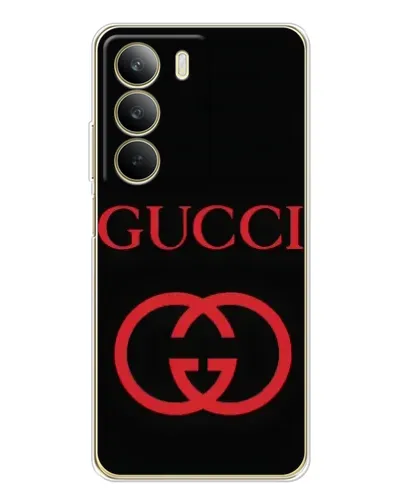 Чехол для Realme C71 с картинкой «Gucci — красный логотип»