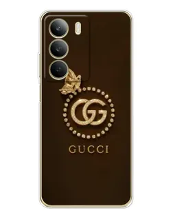 Чехол для Realme C71 с картинкой «Gucci — золотая бабочка»