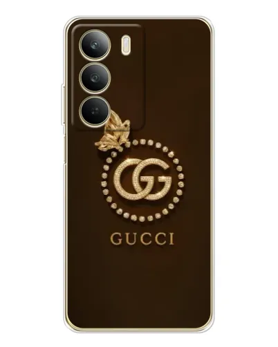 Чехол для Realme C71 с картинкой «Gucci — золотая бабочка»