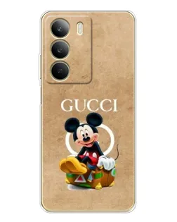Чехол для Realme C71 с картинкой «Микки Маус Gucci — крафт»