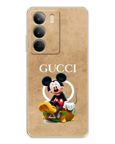 Чехол для Realme C71 с картинкой «Микки Маус Gucci — крафт»