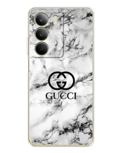 Чехол для Realme C71 с картинкой «Gucci — мраморный шик»