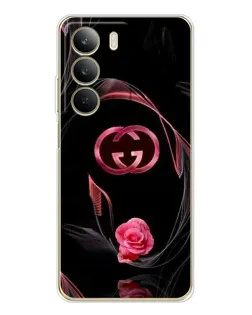Чехол для Realme C71 с картинкой «Gucci — неоновая роза»