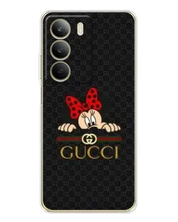 Чехол для Realme C71 с картинкой «Минни Маус Gucci — черный»