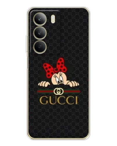 Чехол для Realme C71 с картинкой «Минни Маус Gucci — черный»