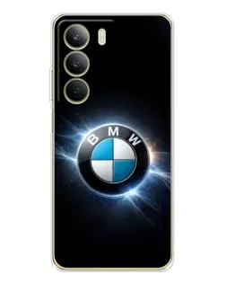 Чохол для Realme C71 з картинкою «BMW — неонове сяйво»