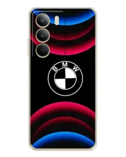 Чохол для Realme C71 з картинкою «Логотип BMW та неонові дуги»