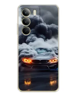 Чохол для Realme C71 з картинкою «BMW у диму»