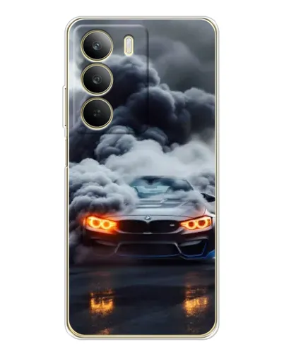 Чохол для Realme C71 з картинкою «BMW у диму» Чохол для Realme C71 з картинкою «BMW у диму»