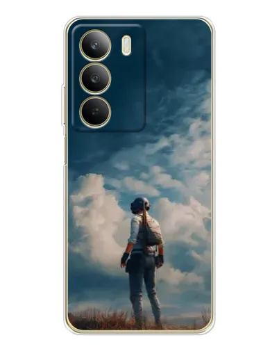 Чохол для Realme C71 з картинкою «Герой PUBG на скелі»