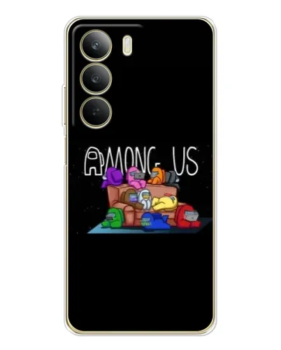 Чехол для Realme C71 с картинкой «Логотип Among Us»