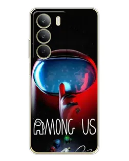 Чехол для Realme C71 с картинкой «Красный импостер — макро» Чехол для Realme C71 с картинкой «Красный импостер — макро»