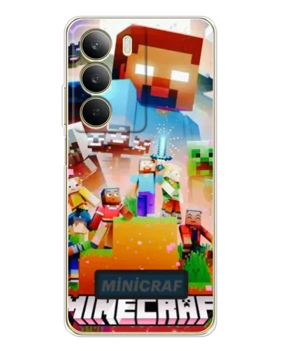 Чохол для Realme C71 з картинкою «Minecraft герої гри»