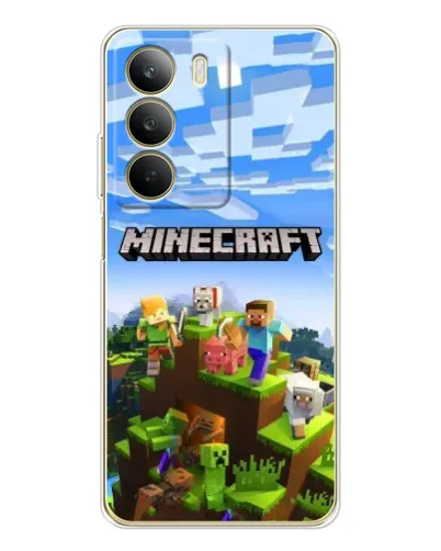 Чохол для Realme C71 з картинкою «Minecraft класичний світ»