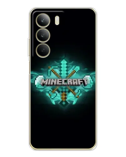 Чохол для Realme C71 з картинкою «Minecraft Diamond лого»