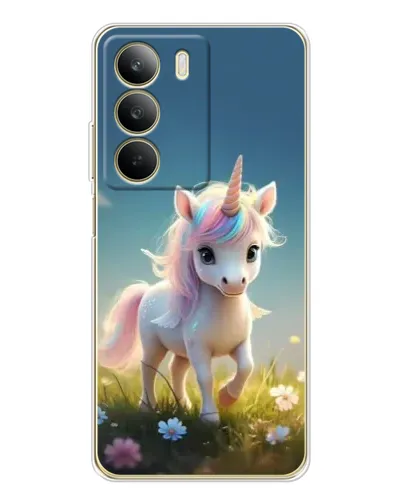 Чехол для Realme C71 с картинкой «Единорог на поляне» Чехол для Realme C71 с картинкой «Единорог на поляне»